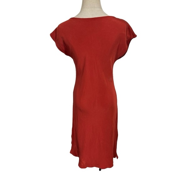 PETER COHEN 100% Silk Midi Slip Dress in Rust PLEASE READ - Picture 4 of 10